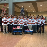 The Komets brought gifts to the patients at the hospital!