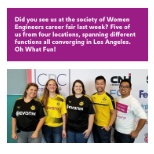 Evonik representing at Women Engineers career fair