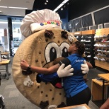 Cooooooooooooooooookie lol we have fun in the store you’ve got to love a giant cookie