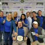 Hispanic Team in New Jersey. The Parker Group celebrating the top agents of the month.