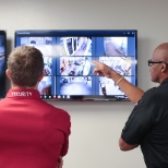 CCTV Monitoring is a skill Marksman Security officers often perform on the job site.