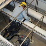 Underfloor plenum cleaning removes settled
particulate to prevent it from becoming airborne.