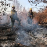 Field Crew members fighting wildfires alongside the MN DNR.