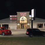 Front at night from Highway