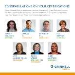 Congratulations to seven of our employees who earned Six Sigma belt certifications.