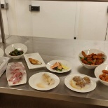 Plating up dishes