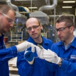 Employees in Exide's Poznan, Poland Plant