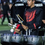 Football game halftime.