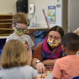 Small group teaching with Preschool