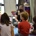 Large group teaching with Preschool