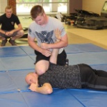 Defensive Tactics training by officers twice a year