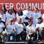 Volunteers pose for a photo to conclude the 2019 United Way charity campaign. September, 2019.