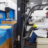 Forklift operations at our warehouse