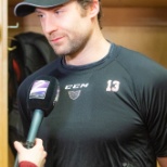 AHL player wearing Balise hat during AHL All-Star Weekend in 2019