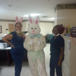 2020 Easter Bunny loving our Staff