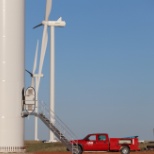 Installing controller cabinets on Vestas towers