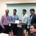 Receiving Award from Regional Heads